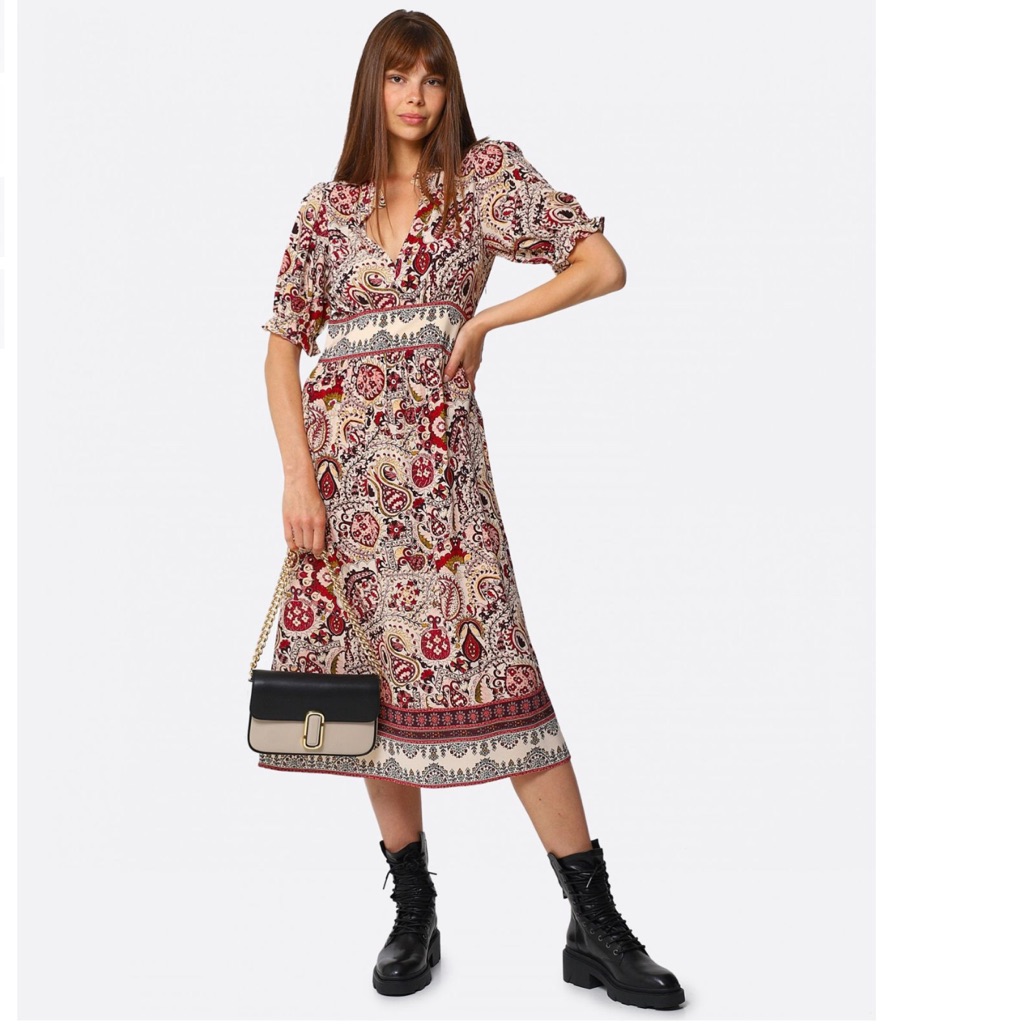 Ba&Sh Zael Paisley Midi Dress